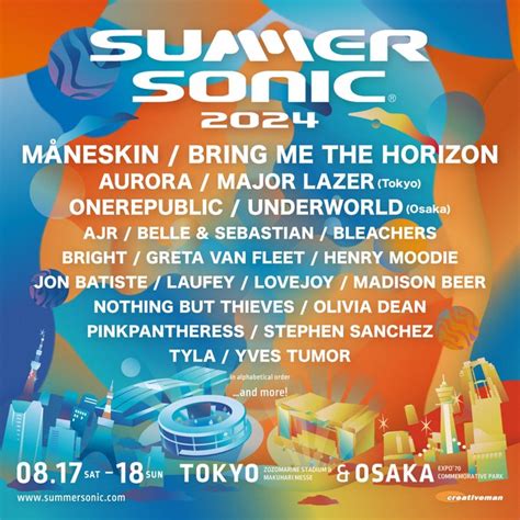 summer sonic lineup 2024